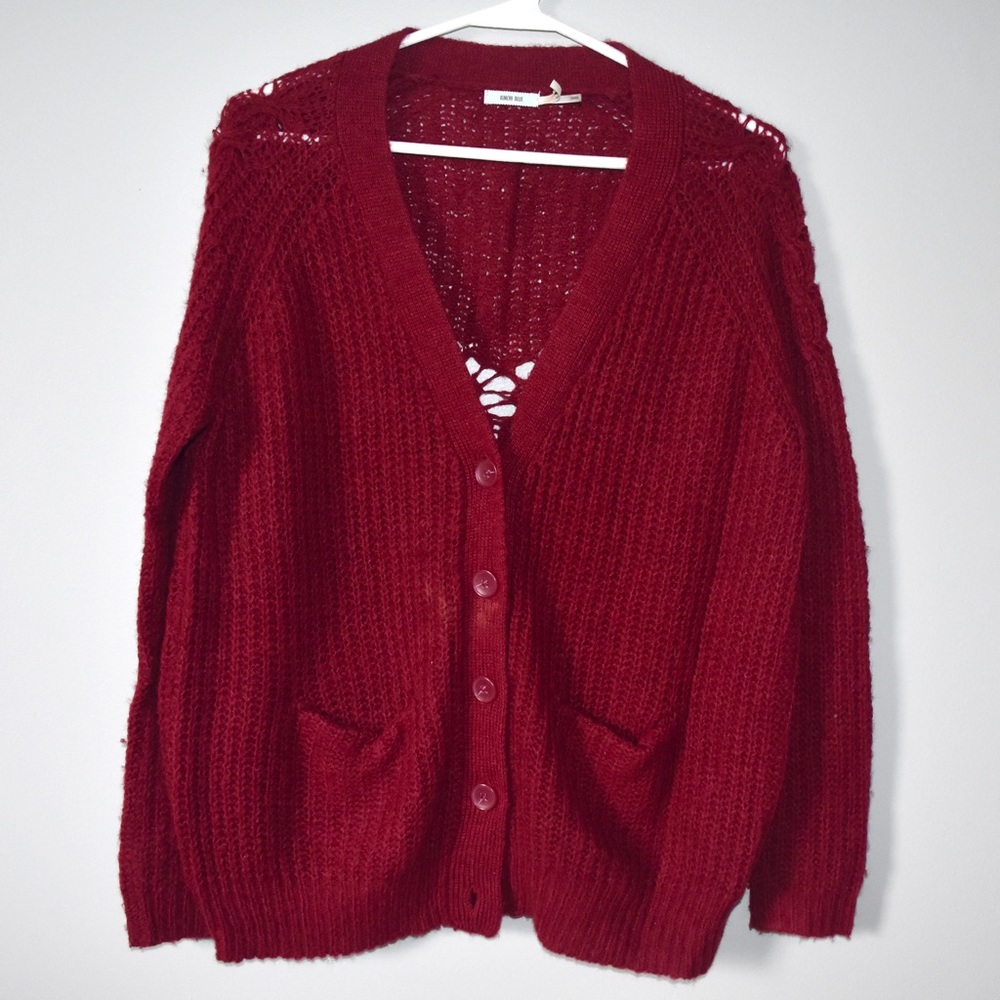Urban Outfitters Red Knit Sweater - S